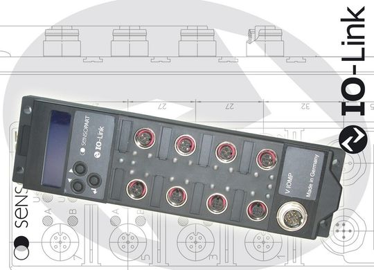 Das Mastermodul V IOMP ist eine dezentrale Lösung mit acht Steckplätzen zum Anschluss von IO-Link- oder binären Sensoren. Das Mastermodul V IOMP ist eine dezentrale Lösung mit acht Steckplätzen zum Anschluss von IO-Link- oder binären Sensoren.