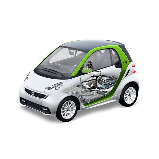 Der smart fortwo electric drive: Elektronischer Antriebsstrang inklusive Batterie der Lithium-Ionen Batterie der Deutschen Accumotive. Der smart fortwo electric drive: Elektronischer Antriebsstrang inklusive Batterie der Lithium-Ionen Batterie der Deutschen Accumotive.