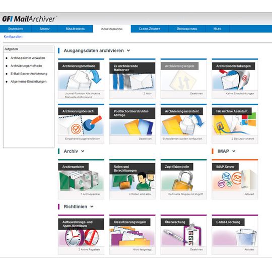 GFI hat mit GFI Archiver 2015 den Nachfolger von MailArchiver präsentiert. GFI hat mit GFI Archiver 2015 den Nachfolger von MailArchiver präsentiert.
