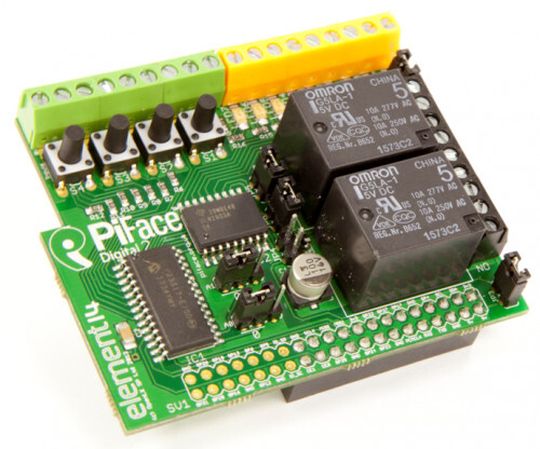 PiFace Digital 2: Verbindet den Raspberry Pi mit Schaltern, Lichtern und Motoren PiFace Digital 2: Verbindet den Raspberry Pi mit Schaltern, Lichtern und Motoren
