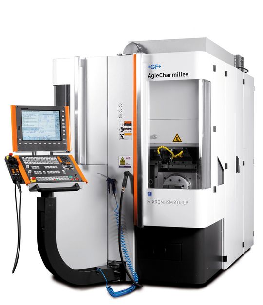 Centre d'usinage MIKRON HSM 200U LP de GF Machining Solutions. Centre d'usinage MIKRON HSM 200U LP de GF Machining Solutions.