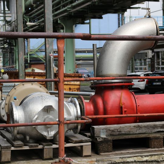 Spare parts at a chemical factory. Spare parts at a chemical factory.