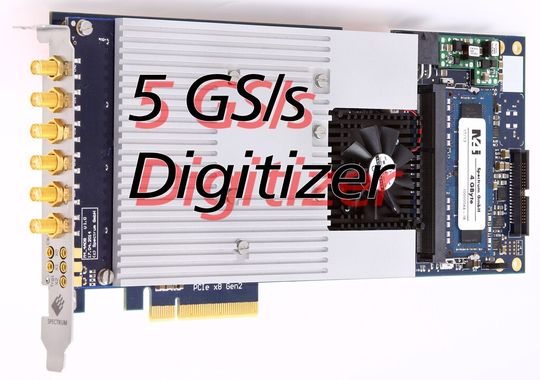 Schnelle Messkarte: Die M4i Digitizer von Spectrum bietet Abtastraten von bis zu 5 GS/s. Schnelle Messkarte: Die M4i Digitizer von Spectrum bietet Abtastraten von bis zu 5 GS/s.