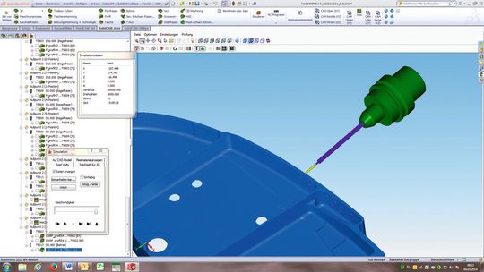Mit der Funktion «Multi-Achsen-Bohren» erkennt «SolidCAM» die Position und den entsprechenden Winkel der Bohrung automatisch. Mit der Funktion «Multi-Achsen-Bohren» erkennt «SolidCAM» die Position und den entsprechenden Winkel der Bohrung automatisch.