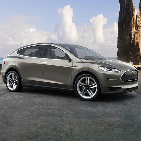Das Tesla Model X. Das Tesla Model X.