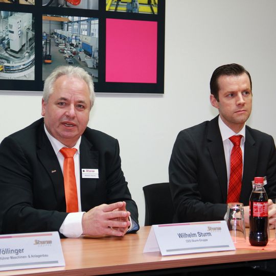 Wilhelm Sturm, CEO der Sturm-Gruppe (li.), und Dr. Heiner Lang, President MAG Europe & Asia, sehen sich durch ihre Partnerschaft gut aufgestellt für die Serienfertigung von Zylinder-Kurbelgehäusen mit thermischer Laufbahnbeschichtung. Wilhelm Sturm, CEO der Sturm-Gruppe (li.), und Dr. Heiner Lang, President MAG Europe & Asia, sehen sich durch ihre Partnerschaft gut aufgestellt für die Serienfertigung von Zylinder-Kurbelgehäusen mit thermischer Laufbahnbeschichtung.