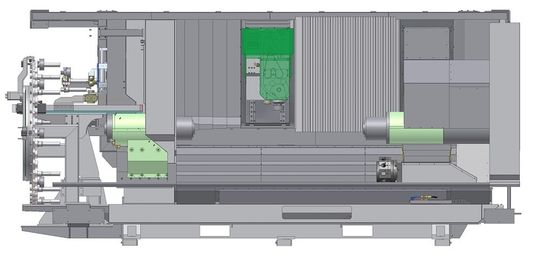 Die NDM 45 4BUS/200 ist die neueste Drehmaschine der NDM-Serie von FMS. Bild: MAG FMS Die NDM 45 4BUS/200 ist die neueste Drehmaschine der NDM-Serie von FMS. Bild: MAG FMS