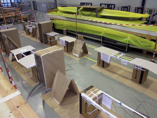 Konzepterarbeitung durch Cardboard-Engineering. Konzepterarbeitung durch Cardboard-Engineering.