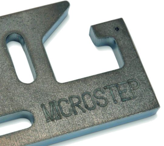 Bild 1: Schnittmuster, das von einer Microstep-Plasmaschneidanlage mit verbesserter Schnittqualität des Typs Mastercut Eco hergestellt wurde.