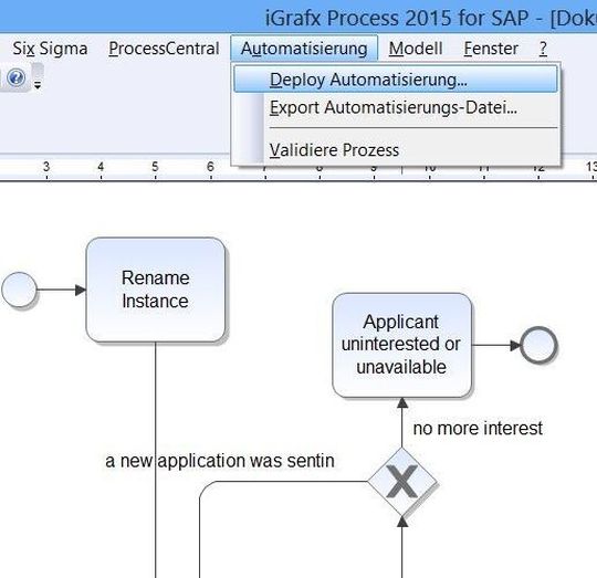 Automatisierung in iGrafx 2015