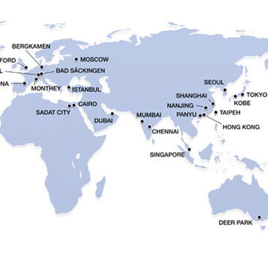 Huntsman locations in EMEA/Asia-Pacific Huntsman locations in EMEA/Asia-Pacific