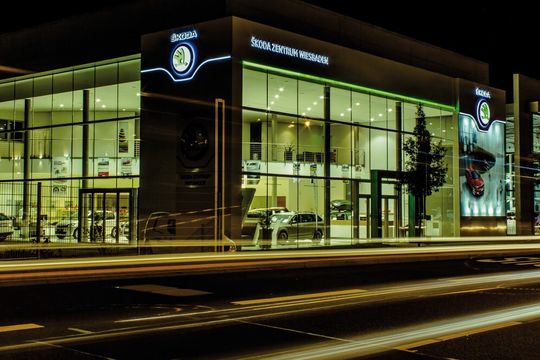 Das neue Skoda-Zentrum in Wiesbaden. Das neue Skoda-Zentrum in Wiesbaden.