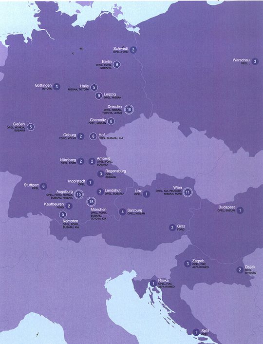 Übersichtskarte der AVAG-Standorte – zum Vergrößern bitte klicken.