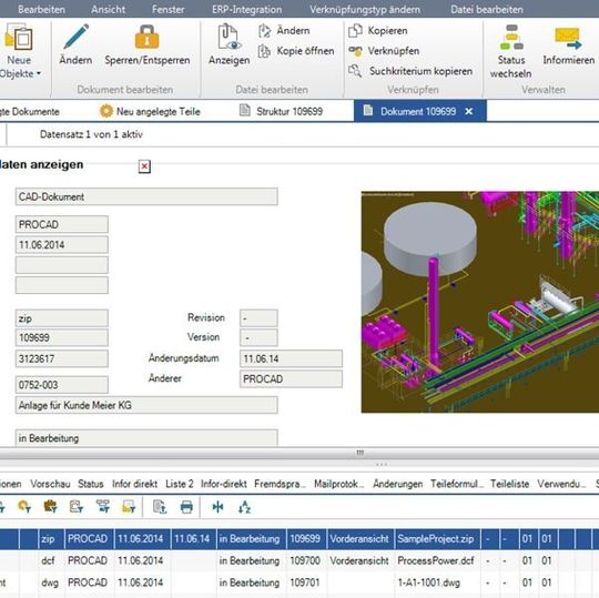 Die Integration von PRO.File mit Autocad Plant 3D sowie P&ID führt die Design-Unterlagen der Anlagen mit den übrigen Projektunterlagen zusammen. Die Integration von PRO.File mit Autocad Plant 3D sowie P&ID führt die Design-Unterlagen der Anlagen mit den übrigen Projektunterlagen zusammen.
