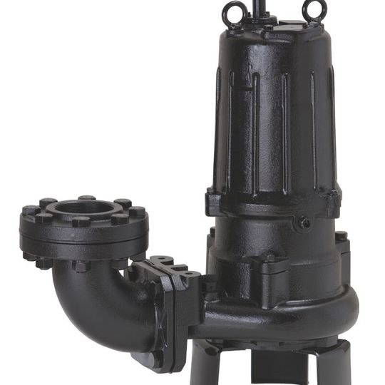 Abwasserpumpe der C/CR-Serie von Tsurumi: Extrem harte Klingen aus Wolframcarbid zerschneiden den Unrat. Abwasserpumpe der C/CR-Serie von Tsurumi: Extrem harte Klingen aus Wolframcarbid zerschneiden den Unrat.