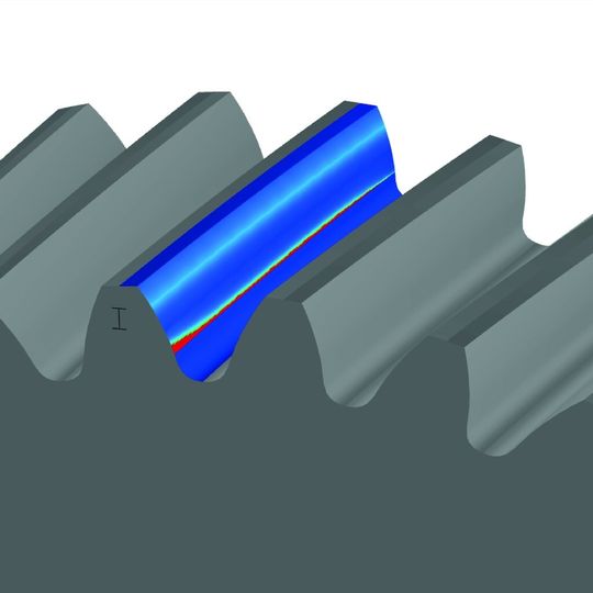 Mit Modul ZA32 von Kisssoft lässt sich das Risiko von Graufleckigkeit (Micropitting) berechnen. Mit Modul ZA32 von Kisssoft lässt sich das Risiko von Graufleckigkeit (Micropitting) berechnen.