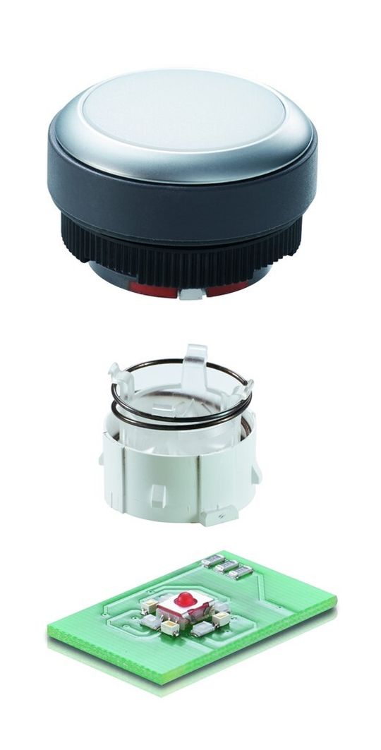Mit dem Kurzhubadapter von Rafi lassen sich die Kurzhubtaster der MICON 5-Serie als Schaltelement für die Drucktaster der Befehlsgerätebaureihen RAFIX 22 FS+ sowie RAFIX 30 FS+ verwenden. Mit dem Kurzhubadapter von Rafi lassen sich die Kurzhubtaster der MICON 5-Serie als Schaltelement für die Drucktaster der Befehlsgerätebaureihen RAFIX 22 FS+ sowie RAFIX 30 FS+ verwenden.