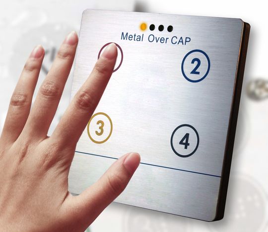 Oberflächen aus Edelstahl und Aluminium sind dank berührungssensitiver Sensoren kein Problem.