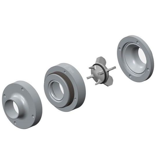 Aufbau des federlosen Rückschlagventils