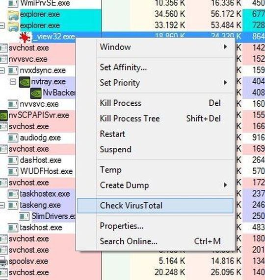 Mit dem Process Explorer lassen sich verdächtige Prozesse genauer untersuchen.