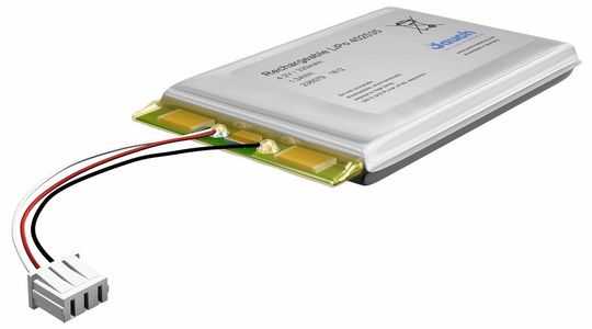 Einzelne Lithium-Polymer-Batterie: Sind batteriebetriebene Energiequellen im oder am Menschen im Einsatz, sind besondere Sicherheitsanforderungen notwendig. Einzelne Lithium-Polymer-Batterie: Sind batteriebetriebene Energiequellen im oder am Menschen im Einsatz, sind besondere Sicherheitsanforderungen notwendig.