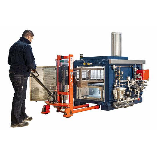 Thermischer Reinigungsofen der neuen Baureihe Wiwox IGG. Thermischer Reinigungsofen der neuen Baureihe Wiwox IGG.