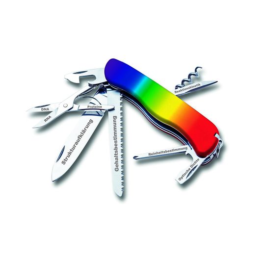 1 UV-Vis-Spektrometer sind heutzutage mindestens genauso vielseitig einsetztbar wie ein Schweizer Taschenmesser. 1 UV-Vis-Spektrometer sind heutzutage mindestens genauso vielseitig einsetztbar wie ein Schweizer Taschenmesser.