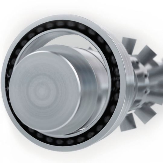 Kommt es zu einem Dropdown der Welle, nimmt das Wälz-Fanglager die Kräfte auf und wird aus dem Stillstand auf Maximaldrehzahl beschleunigt .