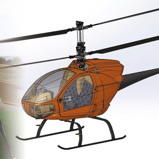 Ultraleicht und doch stabil: Der Hubschrauber mit koaxialer Rotorvariante hat gute Chancen, bald die offizielle Flugerlaubnis zu erhalten. Ultraleicht und doch stabil: Der Hubschrauber mit koaxialer Rotorvariante hat gute Chancen, bald die offizielle Flugerlaubnis zu erhalten.