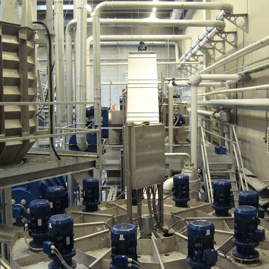 B+B, Anlagenmodule als Teile einer schlüsselfertig errichtetenKunststoff-Recyclinganlage in Schweden B+B, Anlagenmodule als Teile einer schlüsselfertig errichtetenKunststoff-Recyclinganlage in Schweden