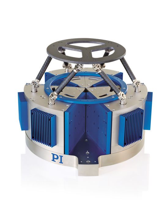 Die Hexapoden mit Voice-Coil-Antrieben sollen eine extrem hohe Dynamik ermöglichen. Die Hexapoden mit Voice-Coil-Antrieben sollen eine extrem hohe Dynamik ermöglichen.