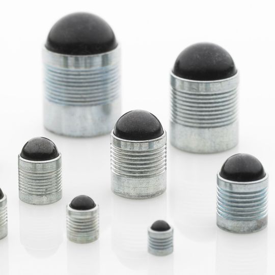 Die expandierenden Dichtstopfen sind als Kugel-Dichtstopfen (Druck-/Spreizprinzip) erhältlich. Die expandierenden Dichtstopfen sind als Kugel-Dichtstopfen (Druck-/Spreizprinzip) erhältlich.