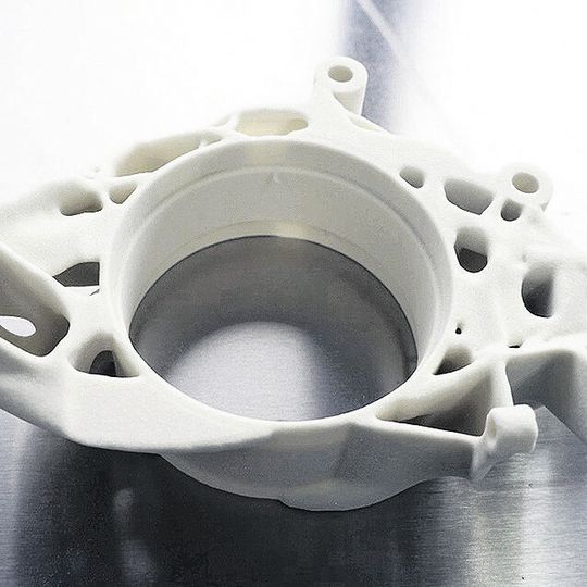 Diese verlorene Form für die Fertigung eines Aluminiumgussteils wurde per 3D-Druck hergestellt. Diese verlorene Form für die Fertigung eines Aluminiumgussteils wurde per 3D-Druck hergestellt.