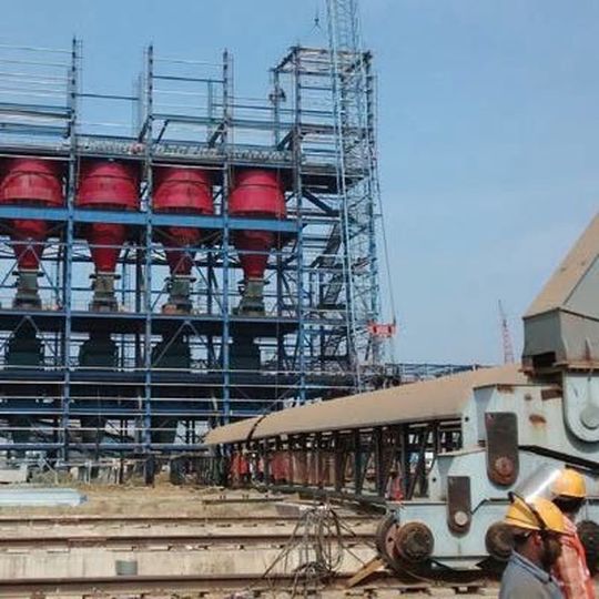 Hoppers/bins used in a steel plant. Hoppers/bins used in a steel plant.