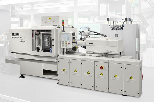 Der auf der Medtec Europe 2015 präsentierte elektrische Allrounder 470 A ist speziell für die Verarbeitung von LSR und für den Einsatz in der Medizintechnik ausgestattet. Der auf der Medtec Europe 2015 präsentierte elektrische Allrounder 470 A ist speziell für die Verarbeitung von LSR und für den Einsatz in der Medizintechnik ausgestattet.