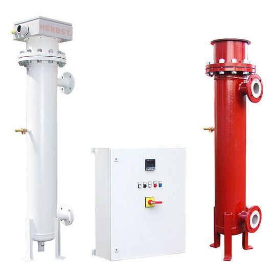 Prozess- bzw. Strömungserhitzer zeichnen sich neben der kompletten Vorfertigung durch den Hersteller durch einen hohen Wirkungsgrad bei der Wärmeübertragung aus.