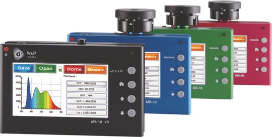 Sichtbares Licht mit Wellenlängen von 380 bis 780 Nanometer lassen mit dem Spektrometer messen.