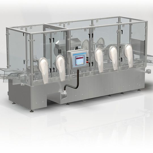 Die OPTIMA H4 verarbeitet genestete Vials, Spritzen und Cartridges. Die OPTIMA H4 verarbeitet genestete Vials, Spritzen und Cartridges.