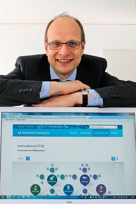Dr. Oliver Bujok: „Das Informationsangebot für Medtech-Innovatoren muss ausgebaut werden.“ Dr. Oliver Bujok: „Das Informationsangebot für Medtech-Innovatoren muss ausgebaut werden.“