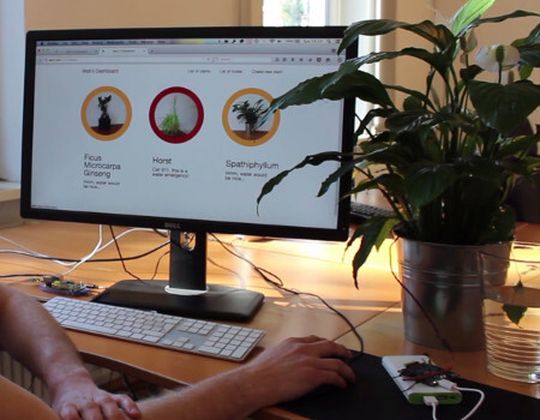 Das "Internet der Pflanzen": Das quelloffene Watr.li-Projekt überwacht Feuchtigkeitsstand und Wasserbedarf von Pflanzen und gibt über Netzwerkanbindung aus, wann sie gegossen werden müssen. Das "Internet der Pflanzen": Das quelloffene Watr.li-Projekt überwacht Feuchtigkeitsstand und Wasserbedarf von Pflanzen und gibt über Netzwerkanbindung aus, wann sie gegossen werden müssen.