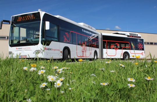 Vom Hybrid- zum Elektrobus: ein erfolgreicher Umbau Vom Hybrid- zum Elektrobus: ein erfolgreicher Umbau