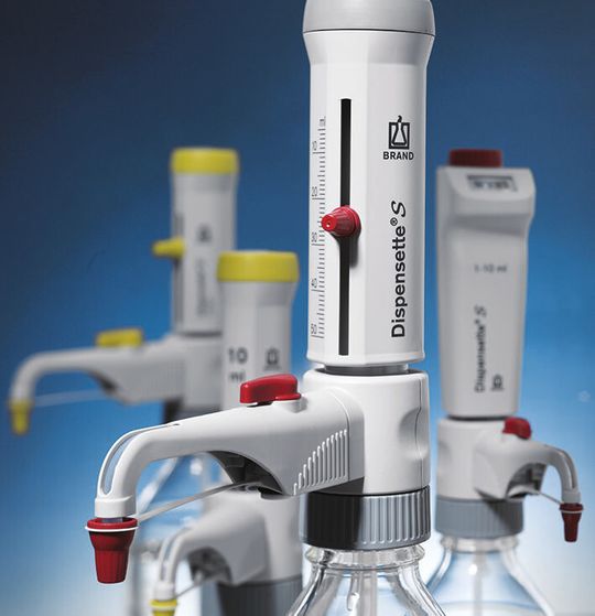 Die neuen Flaschenaufsatz-Dispenser Dispensette S von Brand. Die neuen Flaschenaufsatz-Dispenser Dispensette S von Brand.