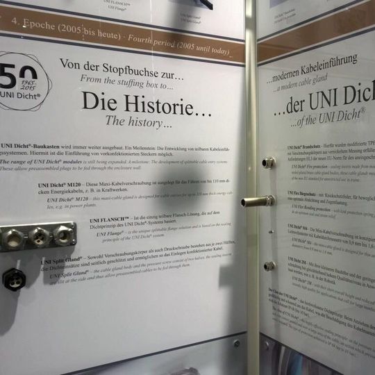 Pflitsch feiert dieses Jahr das 50-jährige Jubiläum der Uni-Dicht-Kabelverschraubungen. Pflitsch feiert dieses Jahr das 50-jährige Jubiläum der Uni-Dicht-Kabelverschraubungen.