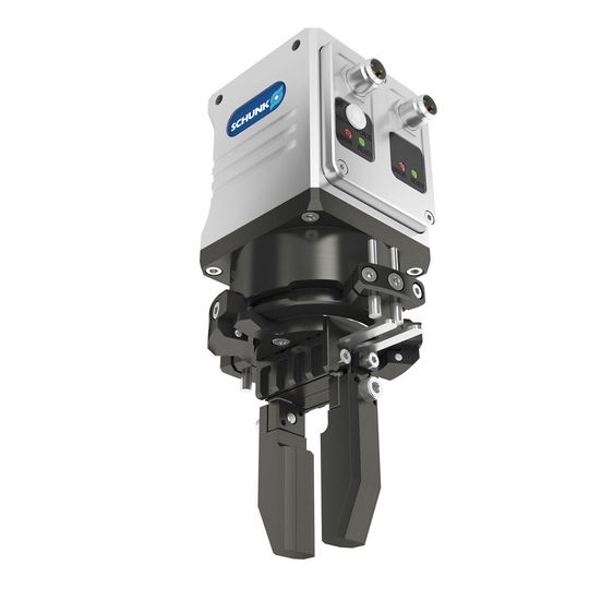 Die kompakte elektrische Greif-Schwenkeinheit Schunk EGS wurde mit dem iF Design Award 2015 ausgezeichnet. Die kompakte elektrische Greif-Schwenkeinheit Schunk EGS wurde mit dem iF Design Award 2015 ausgezeichnet.