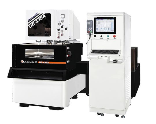Absolute's Accute-X Intelligent Discharge Unit is engineered to maximise performance in changing workpiece thicknesses and water-flushing conditions, the company said. Absolute's Accute-X Intelligent Discharge Unit is engineered to maximise performance in changing workpiece thicknesses and water-flushing conditions, the company said.