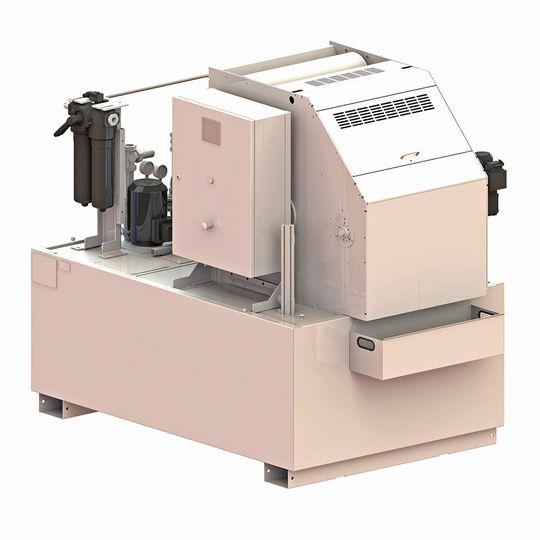 Basis des Angebots bildet der Kompaktfilter KF 400/1700, ein Bandfilter zum Reinigen von Kühlschmierstoffen mit einer Filterleistung bis 400 l/min und einem 1700-l-Kühlmitteltank.