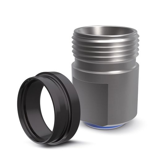 Leckage- und prozesssicheres Schneidringsystem: Voss-Ring M mit Voss-Ring-Vormontagestutzen.