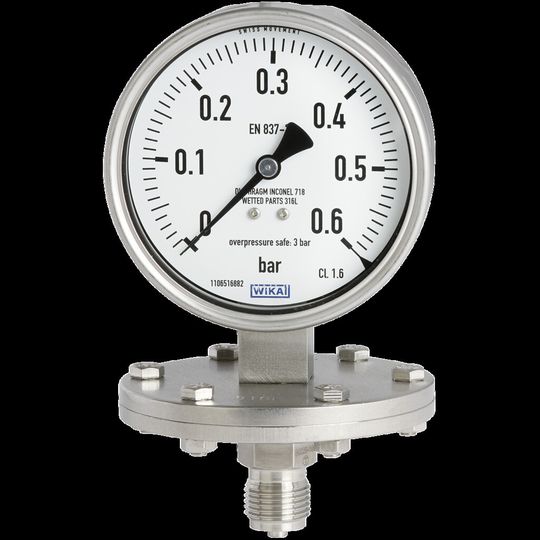 Druckmessgerät mit Plattenfeder Typ 432.50 Druckmessgerät mit Plattenfeder Typ 432.50