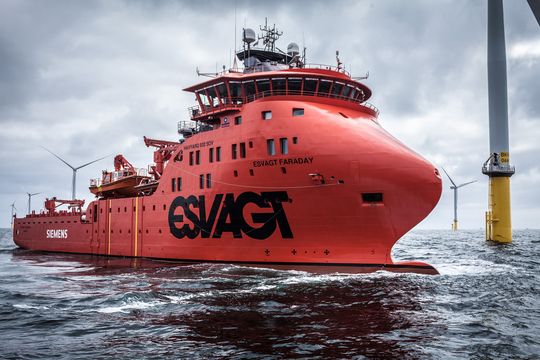 Siemens ist das erste Unternehmen in der Branche, das im Offshore Bereich speziell angefertigte Serviceschiffe für die Wartung von Windturbinen nutzt. Siemens ist das erste Unternehmen in der Branche, das im Offshore Bereich speziell angefertigte Serviceschiffe für die Wartung von Windturbinen nutzt.