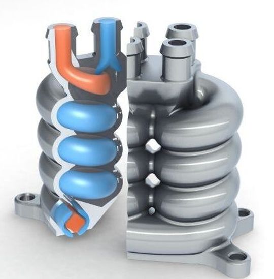 Generativ gefertigter und strömungsoptimierter Wärmeaustauscher Generativ gefertigter und strömungsoptimierter Wärmeaustauscher